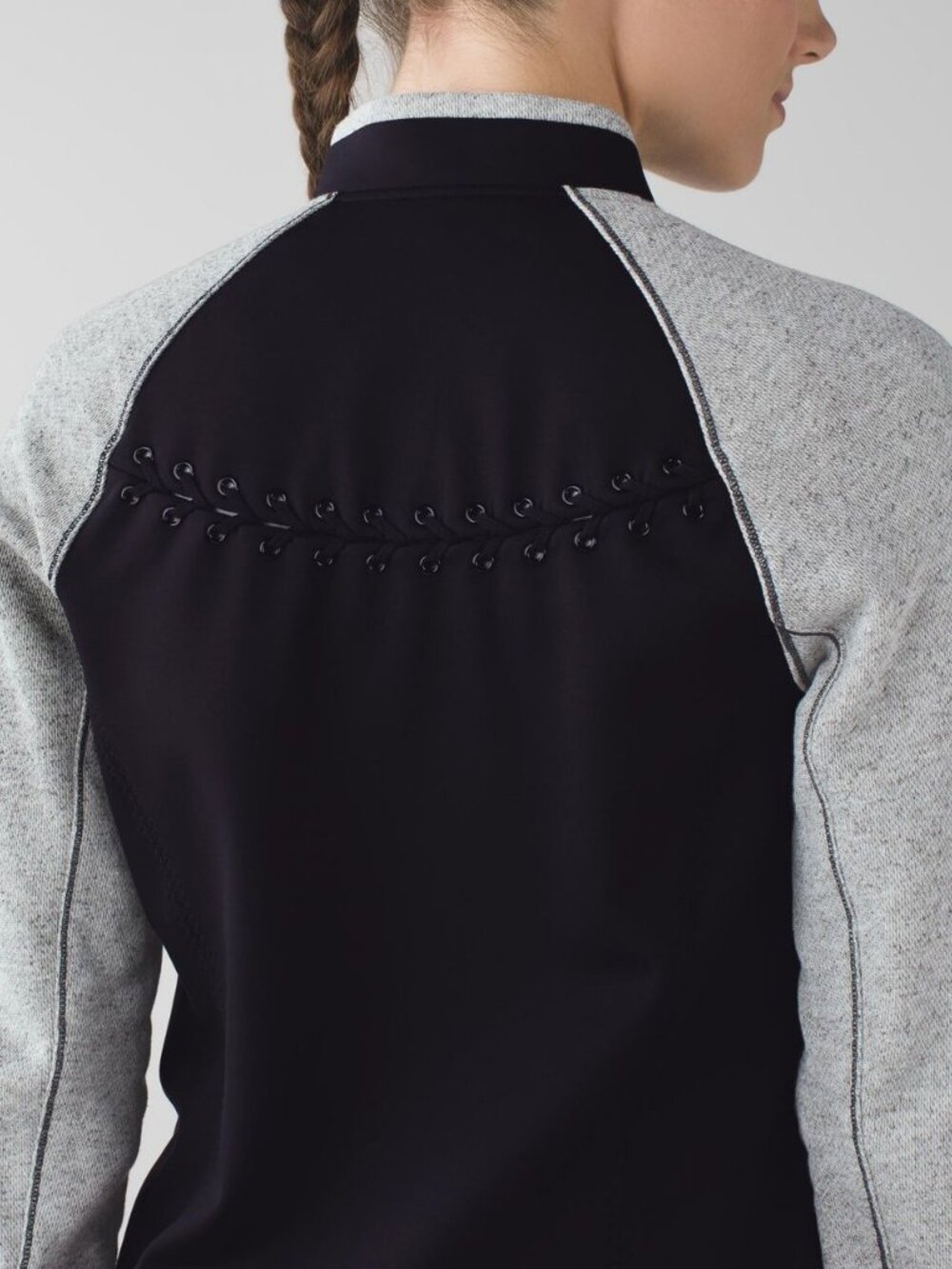 Lululemon Var-City Lightweight Bomber Jacket In Black / Heathered Black - Picture 4 of 11